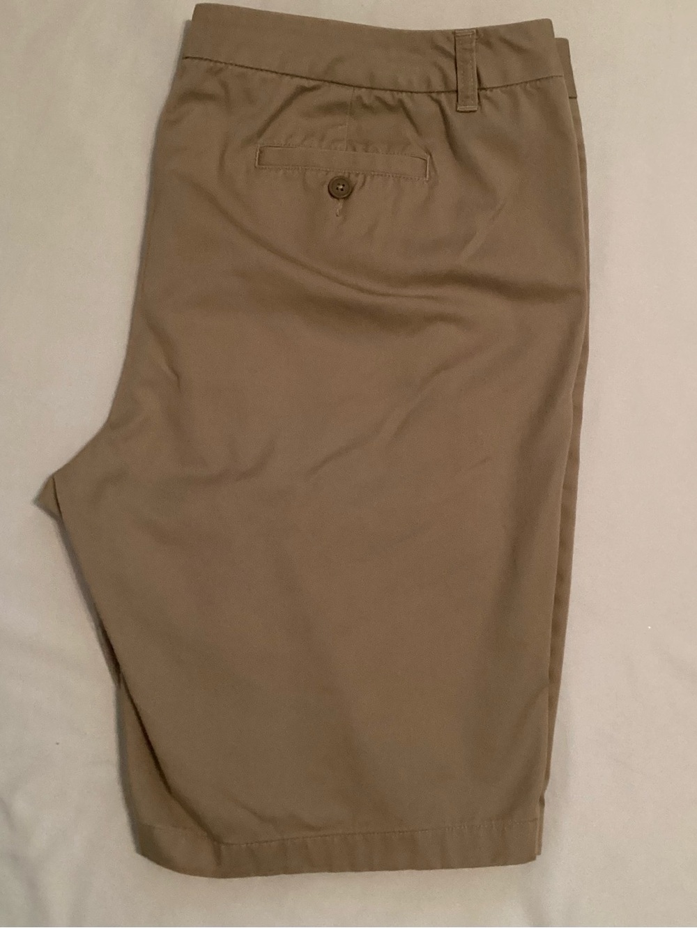 🌟3/$20🌟 Lands End Ladies Khaki Zip Front Shorts Size 18